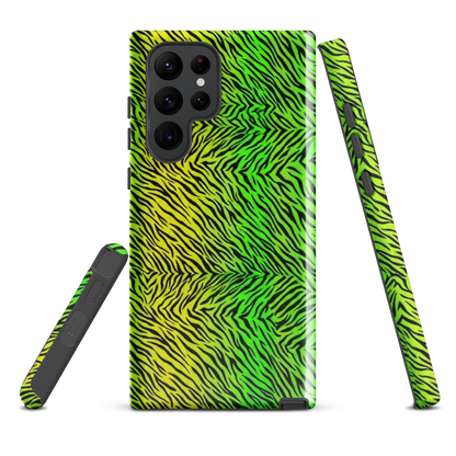 Green & Yellow  Zebra Print Tough Case for Samsung