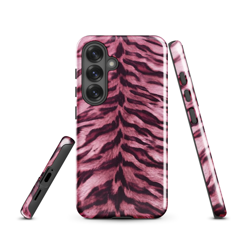 Pink Tiger Print Tough Case for Samsung