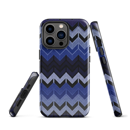 Blue Chevron Tough Case for iPhone®