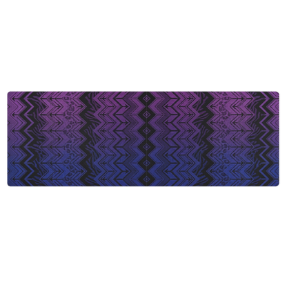Vibrant Blue & Purple Chevron Pilates Yoga Mat