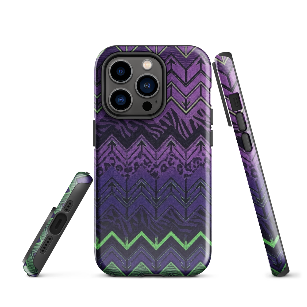 Halloween Edition Chevron Zebra & Leopard Print Tough Case for iPhone®