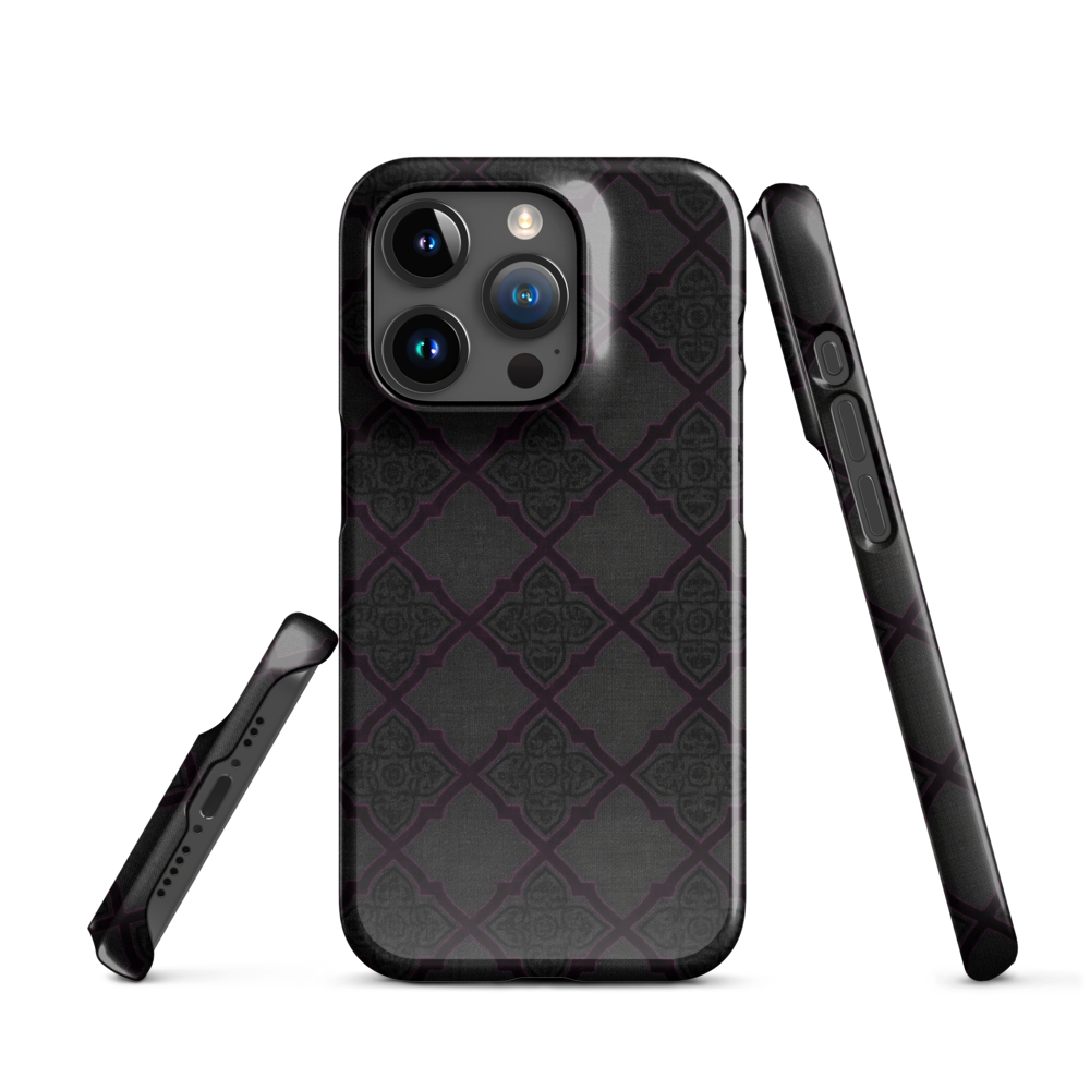 Black and Purple Whimsy Mall Goth Snap Case for iPhone