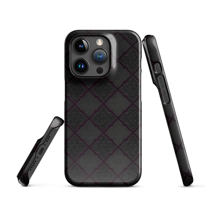 Black and Purple Whimsy Mall Goth Snap Case for iPhone