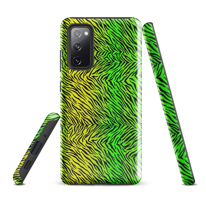 Green & Yellow  Zebra Print Tough Case for Samsung