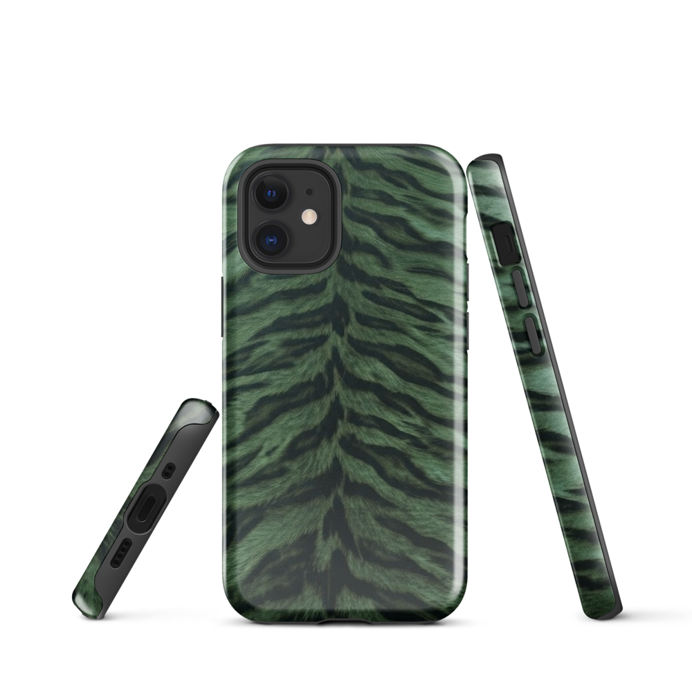 Green Tiger Print Tough Case for iPhone®
