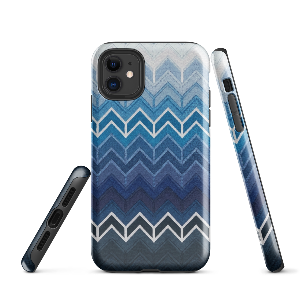 Blue Chevron Classic Tough Case for iPhone®