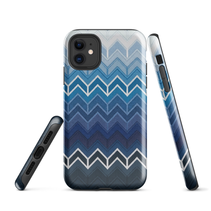 Blue Chevron Classic Tough Case for iPhone®