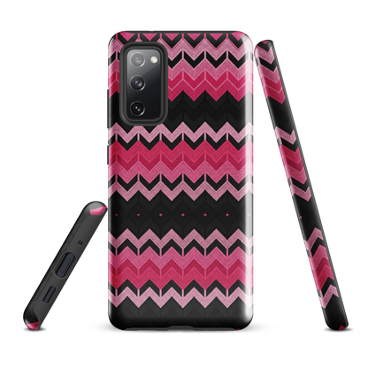 Pink Chevron Print Tough Case for Samsung