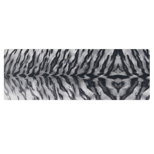 Gray Tiger Print Pilates Yoga Mat