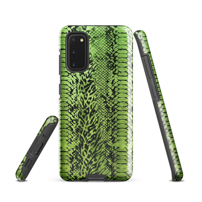 Green Snake Skin & Leopard Print Tough Case for Samsung