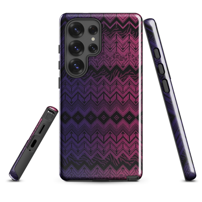 Purple & Pink Chevron Classic Pattern Tough Case for Samsung