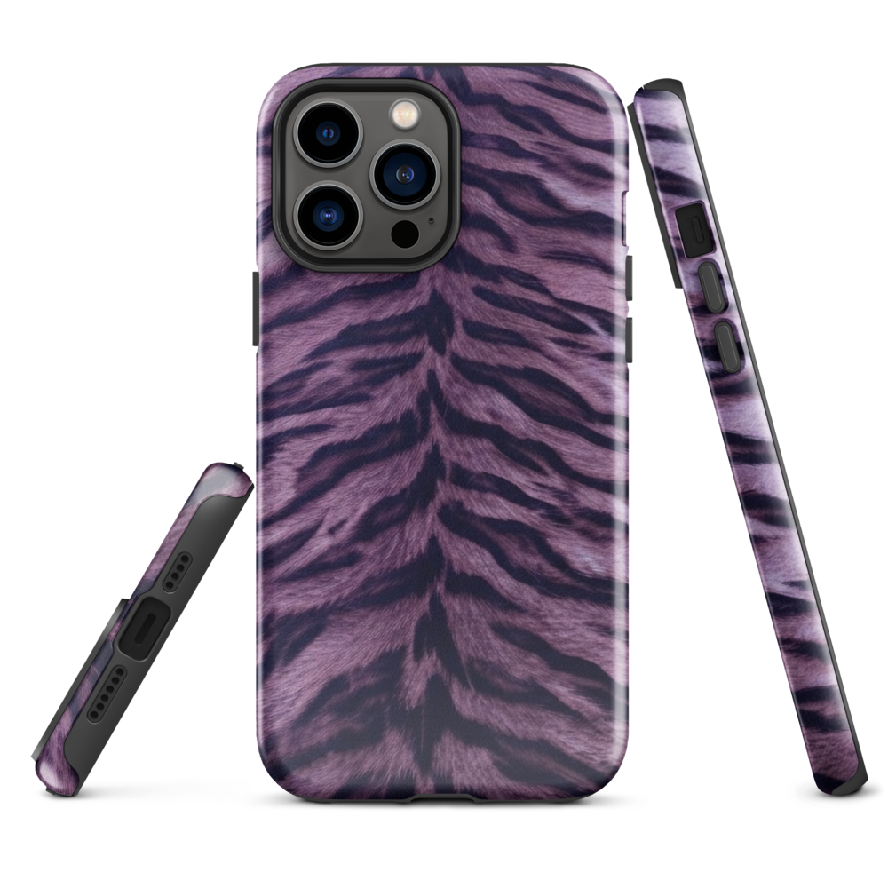 Purple Tiger Print Tough Case for iPhone®