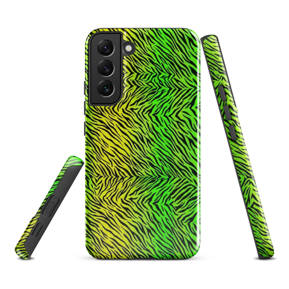 Green & Yellow  Zebra Print Tough Case for Samsung