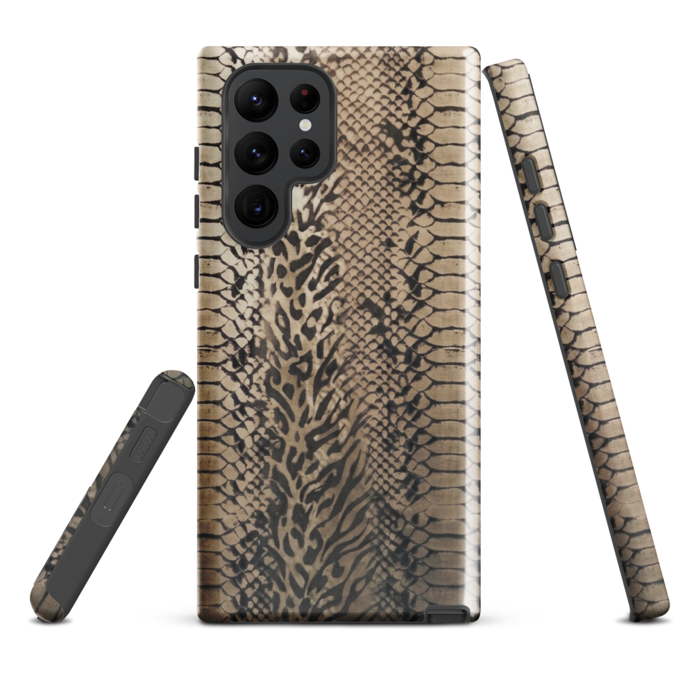 Neutral Snake Skin Tough Case for Samsung
