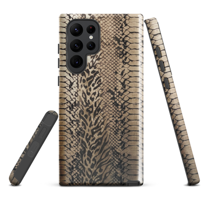 Neutral Snake Skin Tough Case for Samsung