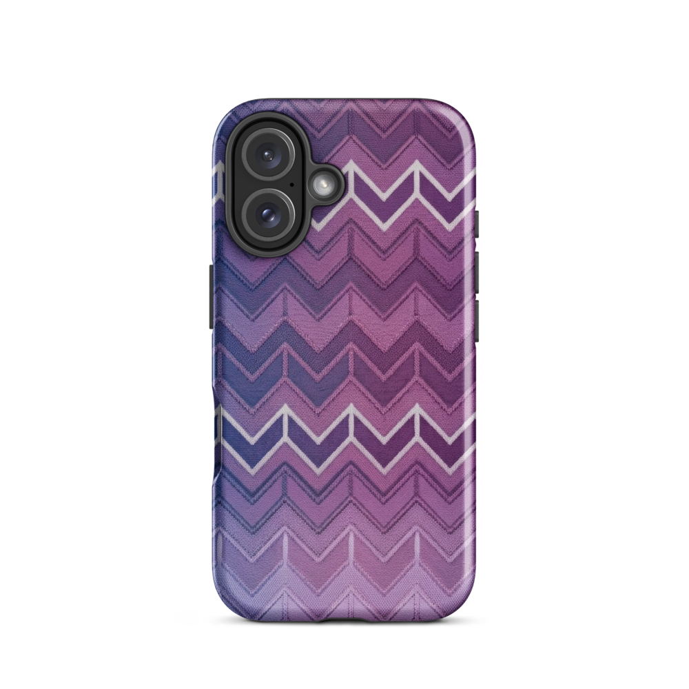 Blue Purple & White Chevron Classic Tough Case for iPhone®