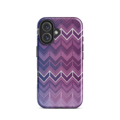 Blue Purple & White Chevron Classic Tough Case for iPhone®