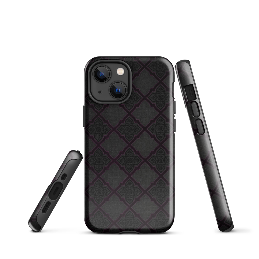 Black and Purple Whimsy Mall Goth Tough Case for iPhone®