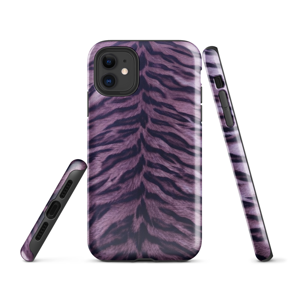 Purple Tiger Print Tough Case for iPhone®