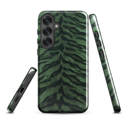 Green Tiger Print Tough Case for Samsung
