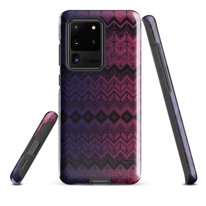Purple & Pink Chevron Classic Pattern Tough Case for Samsung