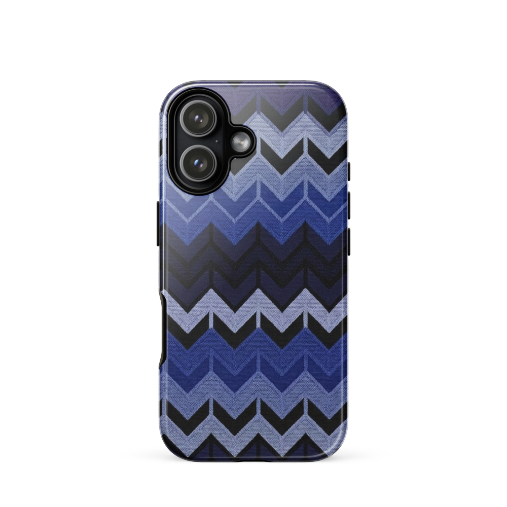 Blue Chevron Tough Case for iPhone®