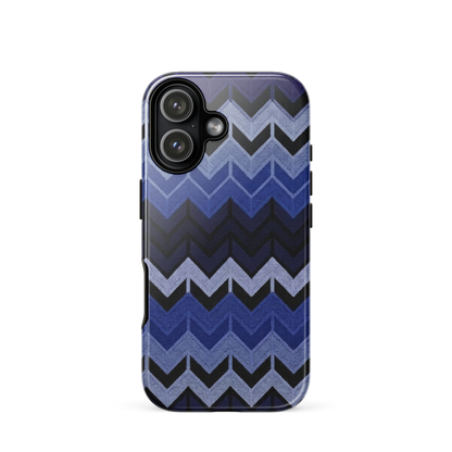 Blue Chevron Tough Case for iPhone®