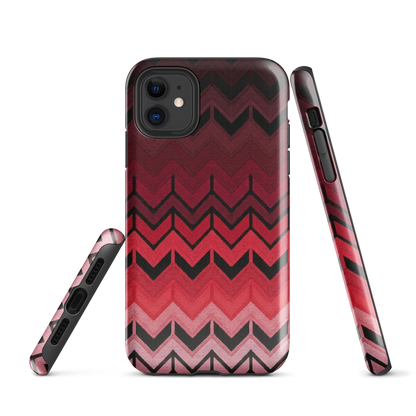 Red Chevron Tough Case for iPhone®