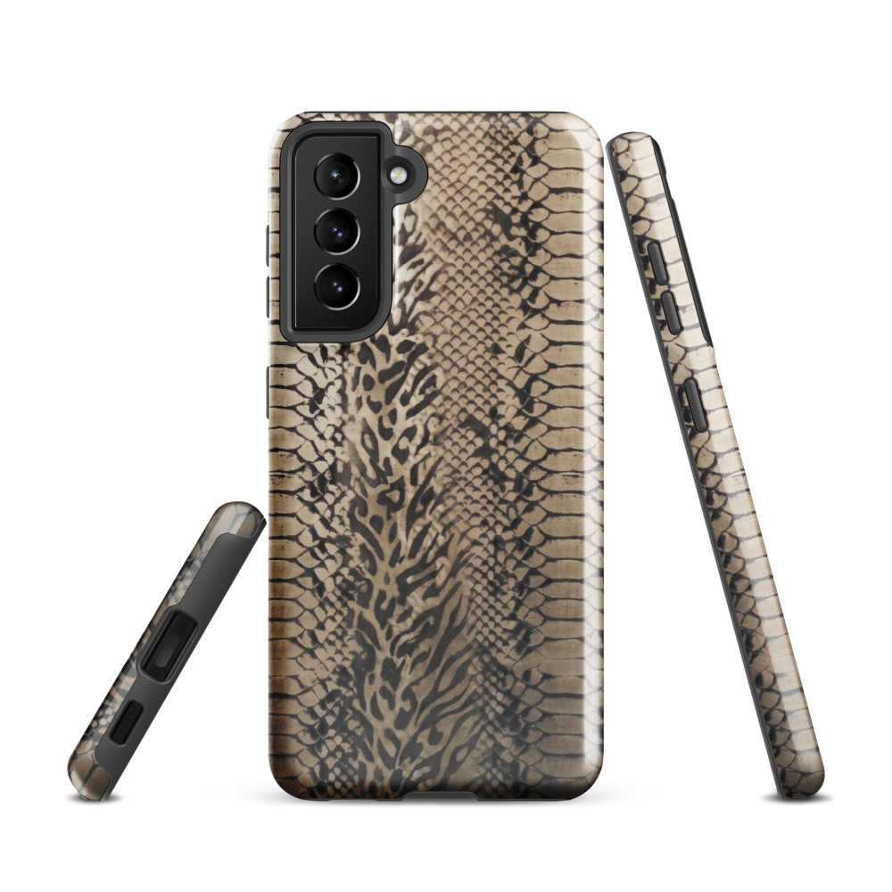 Neutral Snake Skin Tough Case for Samsung