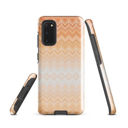 Orange Chevron Tough Case for Samsung
