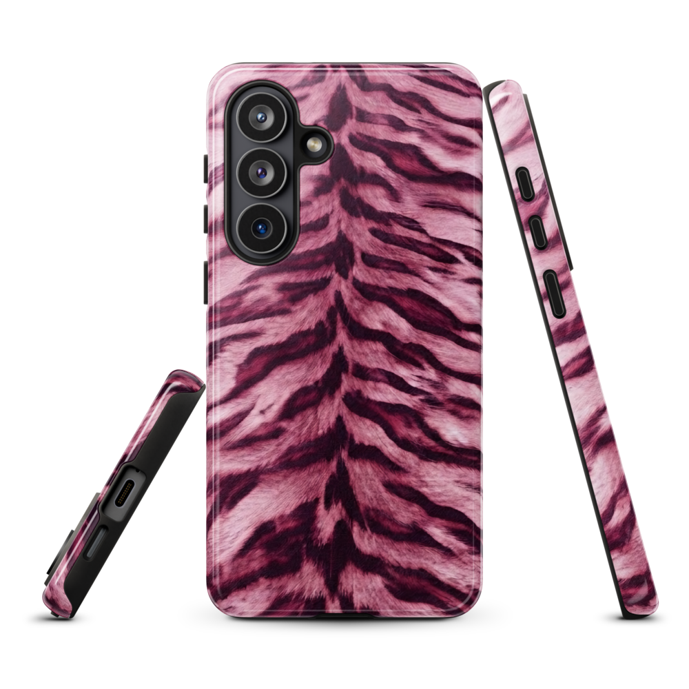 Pink Tiger Print Tough Case for Samsung