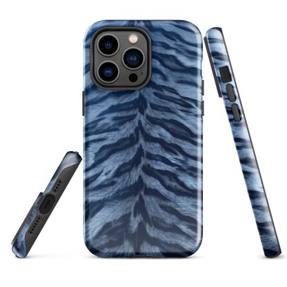 Blue Tiger Print Tough Case for iPhone®