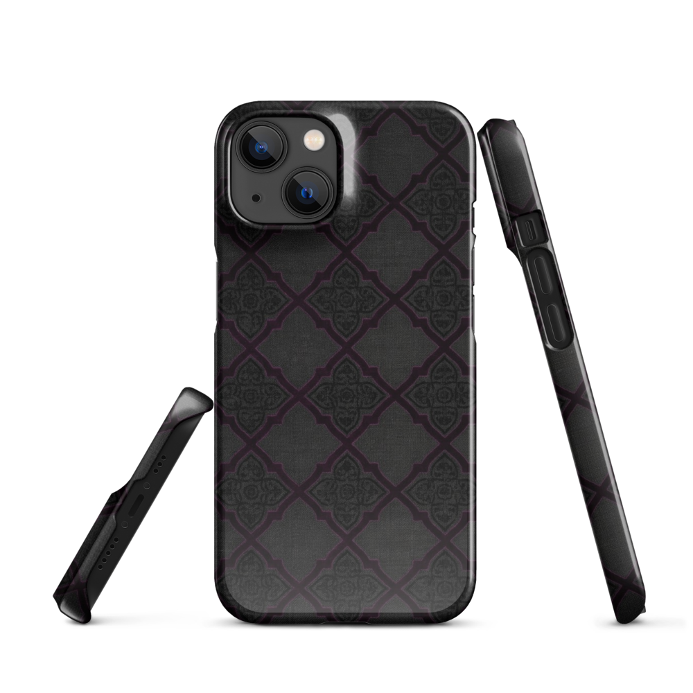 Black and Purple Whimsy Mall Goth Snap Case for iPhone