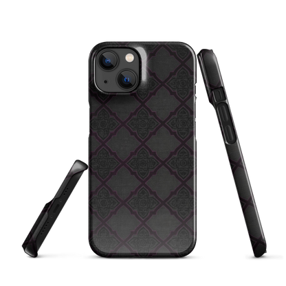 Black and Purple Whimsy Mall Goth Snap Case for iPhone