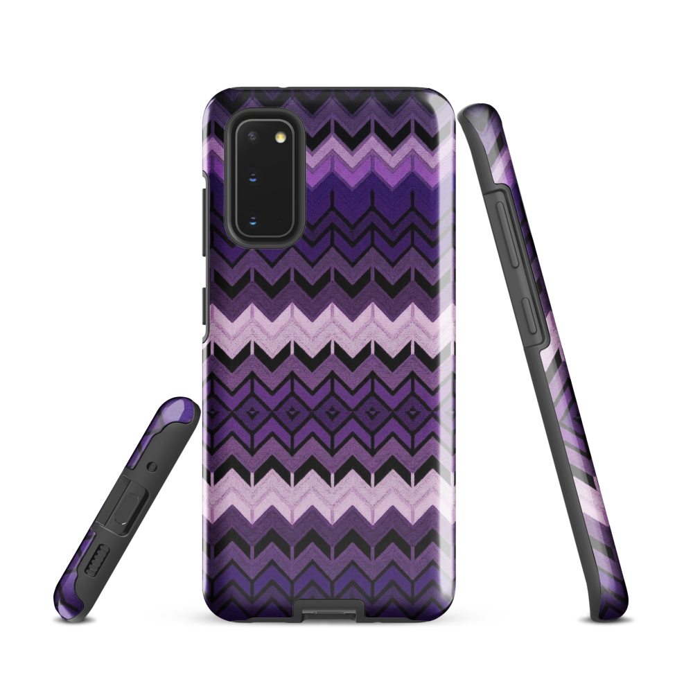 Purple Chevron Tough Case for Samsung