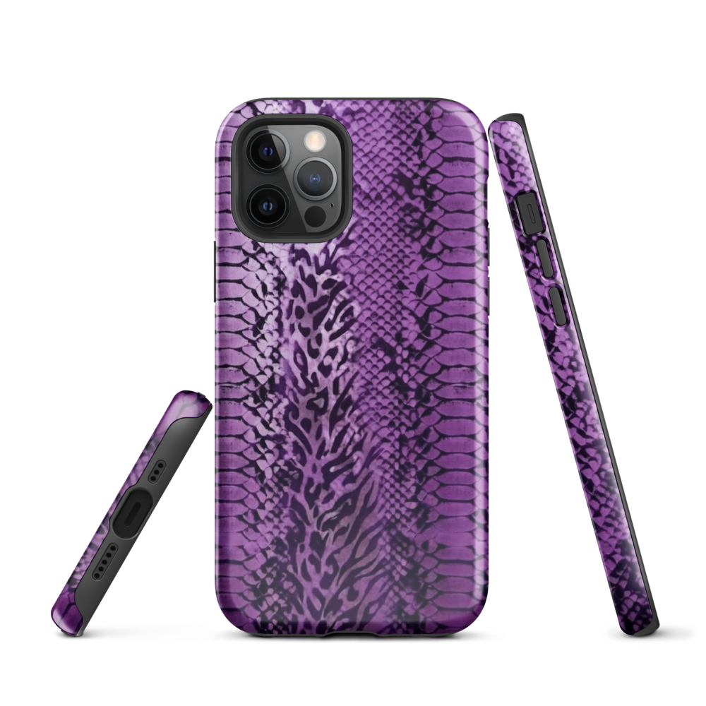 Purple Snake Skin Tough Case for iPhone®