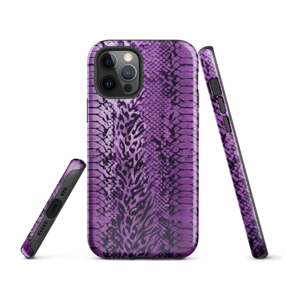 Purple Snake Skin Tough Case for iPhone®