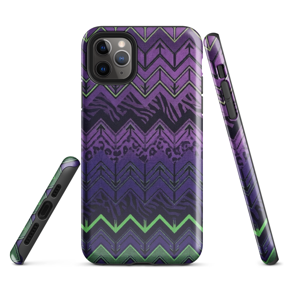 Halloween Edition Chevron Zebra & Leopard Print Tough Case for iPhone®