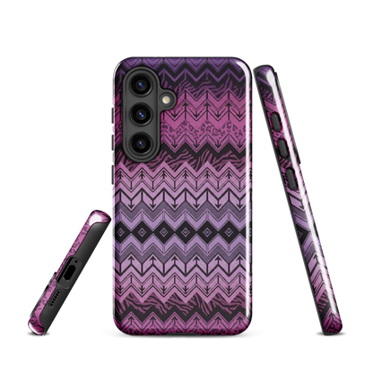 Purple Chevron Zebra & Leopard Print Tough Case for Samsung