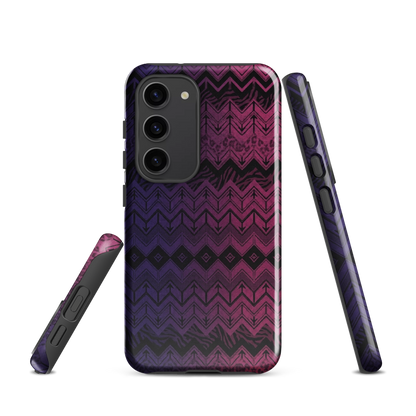 Purple & Pink Chevron Classic Pattern Tough Case for Samsung