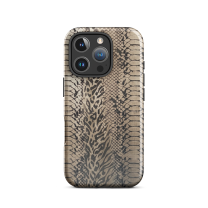 Neutral Snake Skin Tough Case for iPhone®