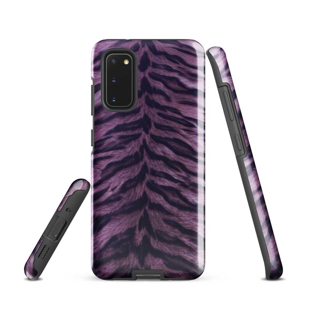 Purple Tiger Print Tough Case for Samsung
