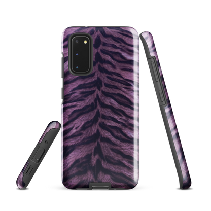 Purple Tiger Print Tough Case for Samsung