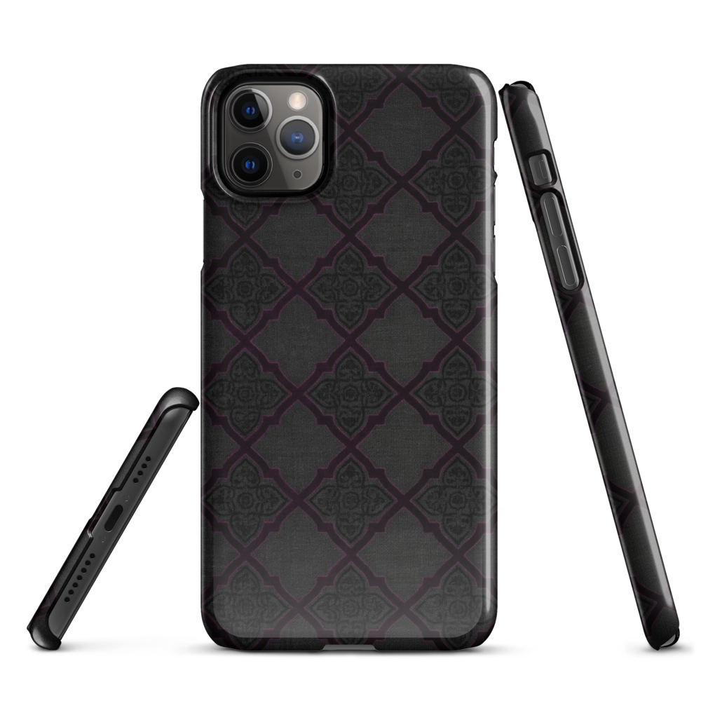 Black and Purple Whimsy Mall Goth Snap Case for iPhone