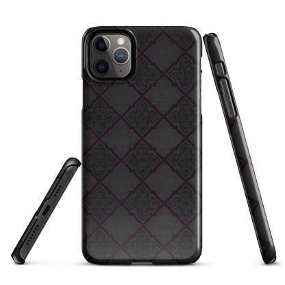 Black and Purple Whimsy Mall Goth Snap Case for iPhone