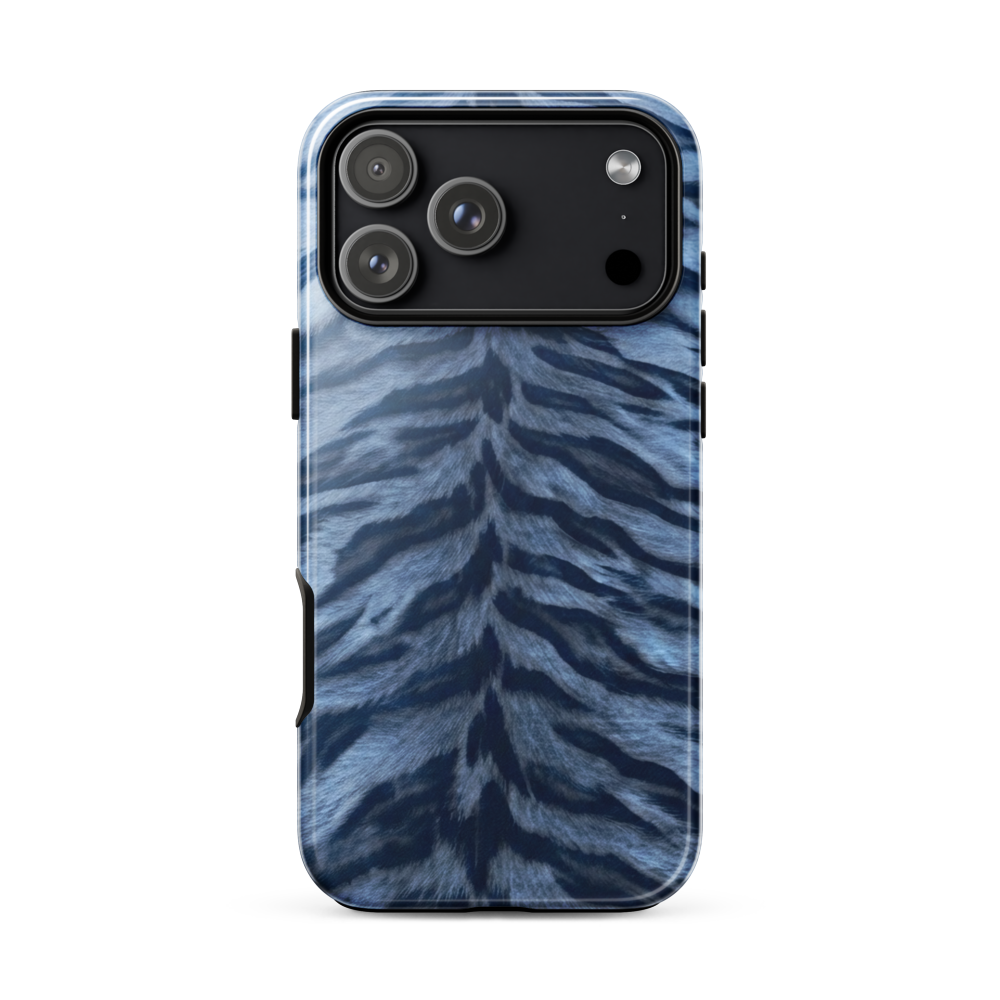 Blue Tiger Print Tough Case for iPhone®
