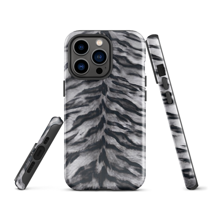 Gray Tiger Print Tough Case for iPhone®