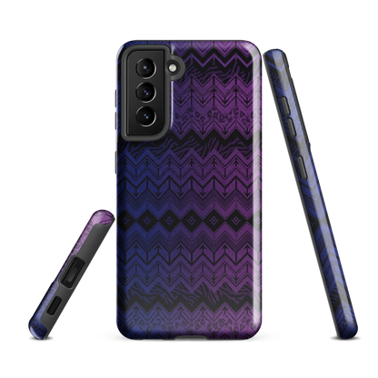 Purple & Blue Chevron Classic Tough Case for Samsung