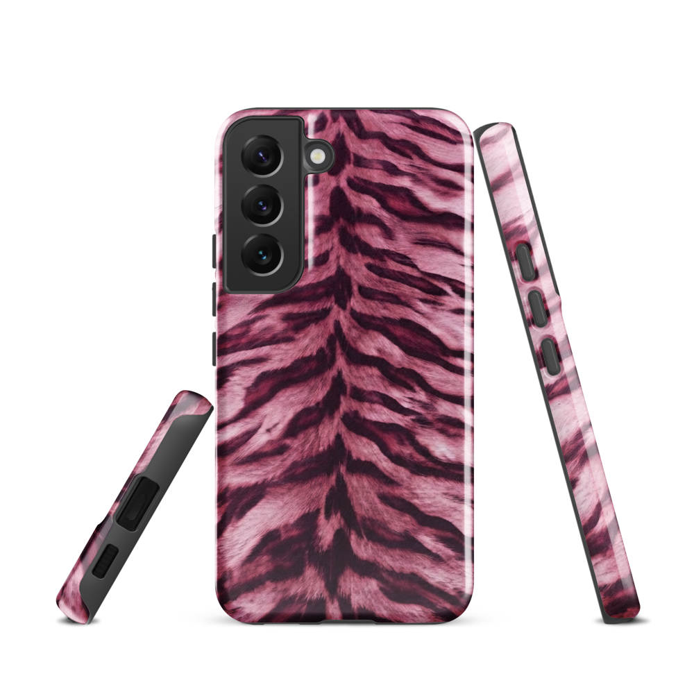 Pink Tiger Print Tough Case for Samsung