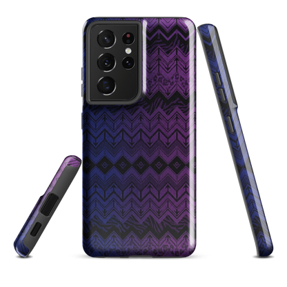 Purple & Blue Chevron Classic Tough Case for Samsung
